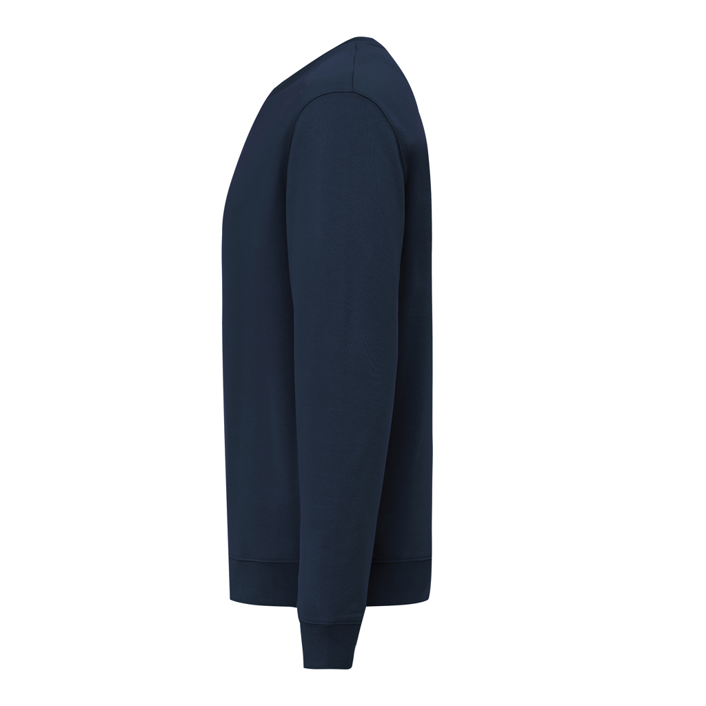 azul marino Sudadera de cuello redondo de algodón reciclado Torla IQONIQ
