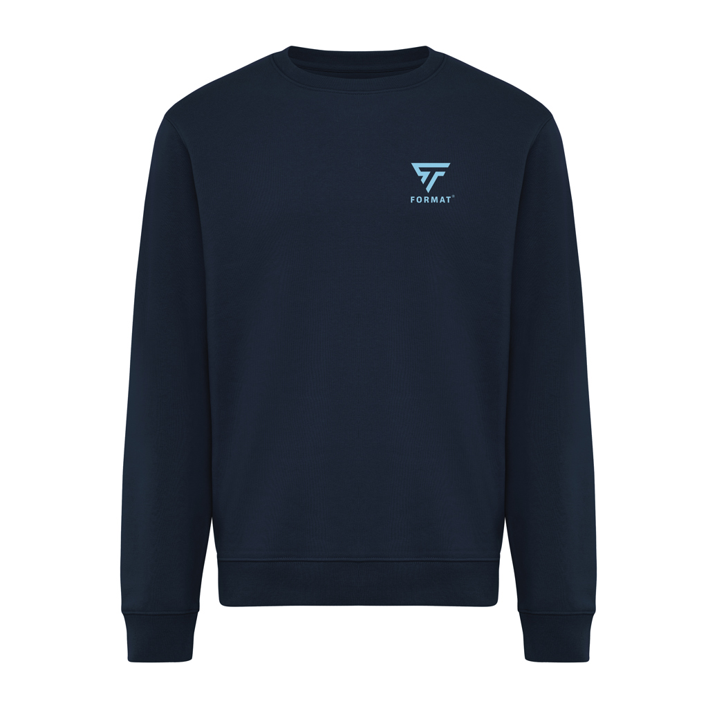 azul marino Sudadera de cuello redondo de algodón reciclado Torla IQONIQ