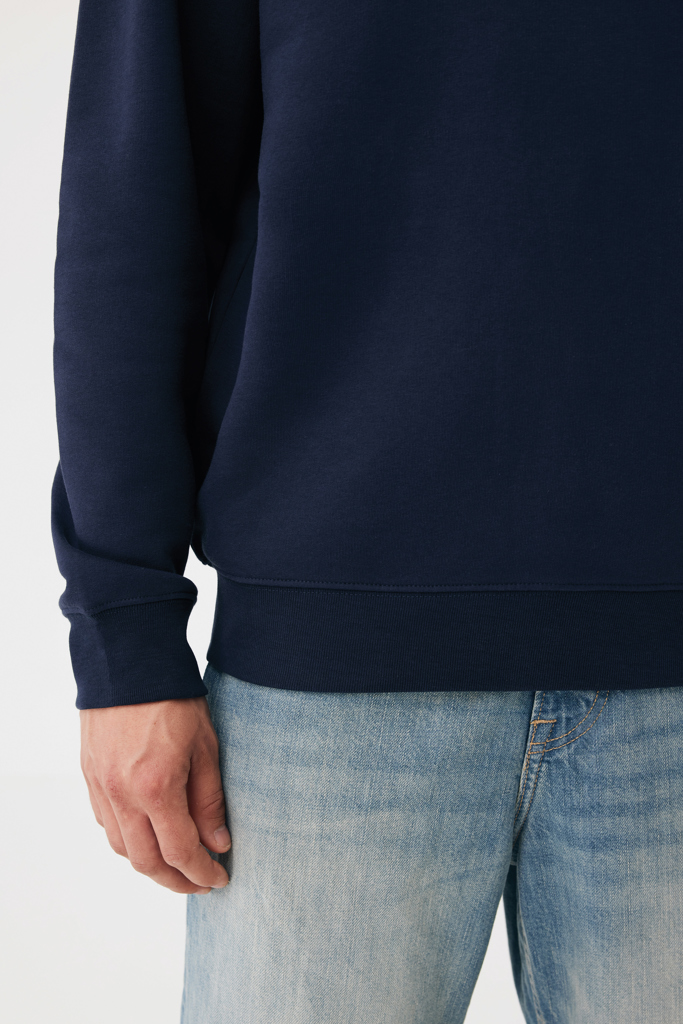 azul marino Sudadera de cuello redondo de algodón reciclado Torla IQONIQ