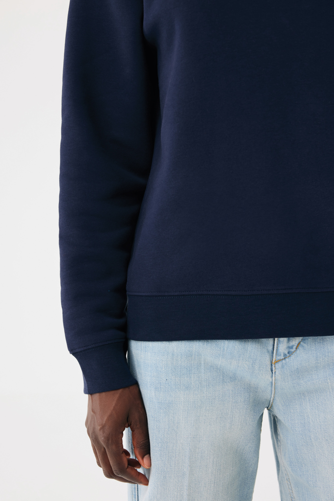 azul marino Sudadera de cuello redondo de algodón reciclado Torla IQONIQ