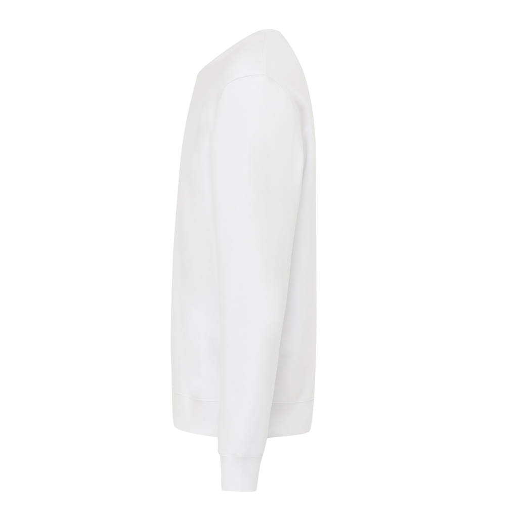 recycled white Sudadera de cuello redondo de algodón reciclado Torla IQONIQ