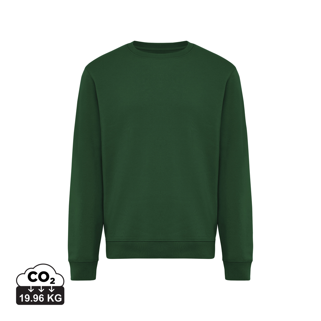 forest green Sudadera de cuello redondo de algodón reciclado Torla IQONIQ