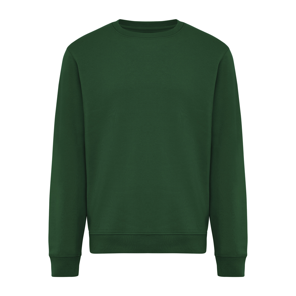 forest green Sudadera de cuello redondo de algodón reciclado Torla IQONIQ