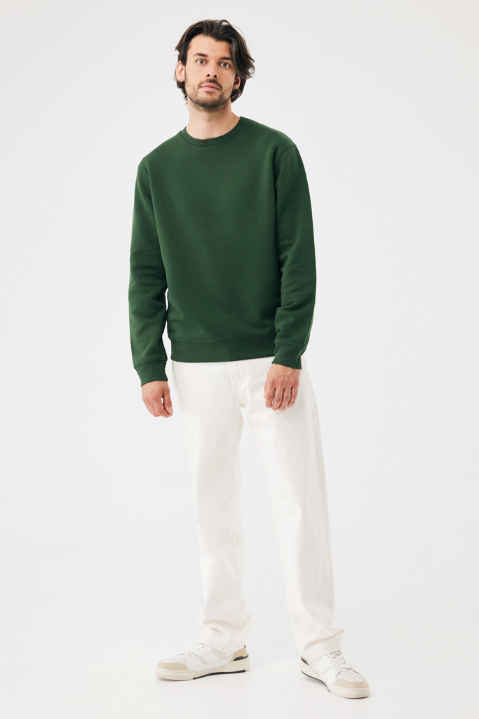 forest green Sudadera de cuello redondo de algodón reciclado Torla IQONIQ