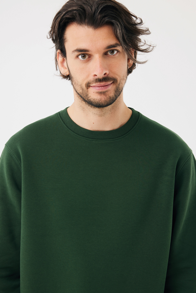 forest green Sudadera de cuello redondo de algodón reciclado Torla IQONIQ