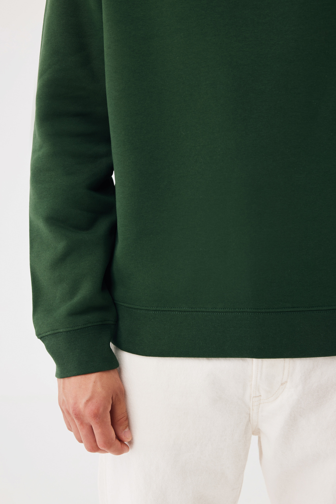 forest green Sudadera de cuello redondo de algodón reciclado Torla IQONIQ
