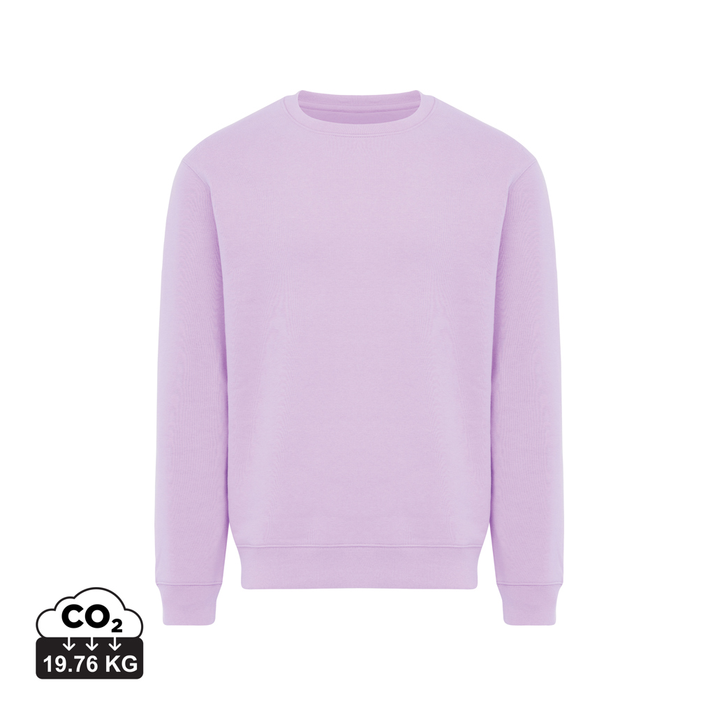 lavender Sudadera de cuello redondo de algodón reciclado Torla IQONIQ