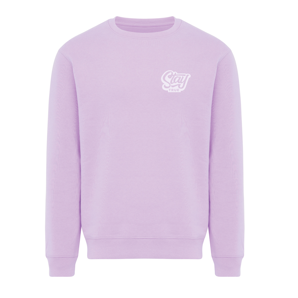 lavender Sudadera de cuello redondo de algodón reciclado Torla IQONIQ