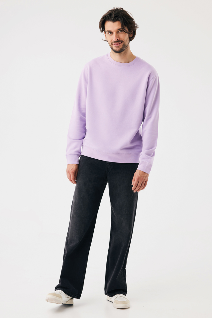 lavender Sudadera de cuello redondo de algodón reciclado Torla IQONIQ