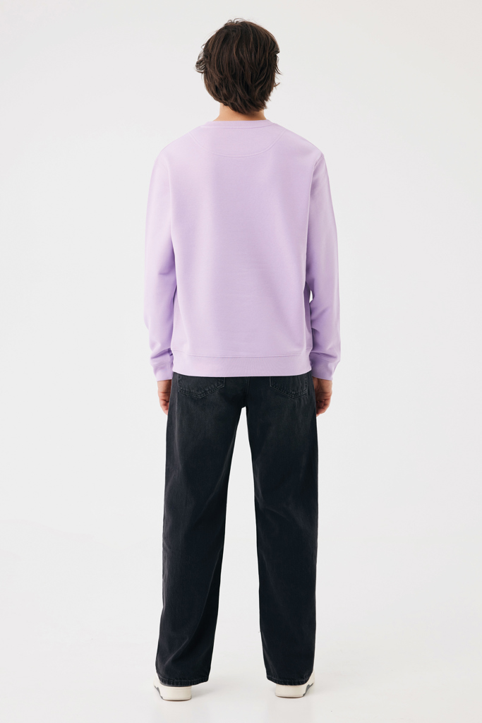 lavender Sudadera de cuello redondo de algodón reciclado Torla IQONIQ