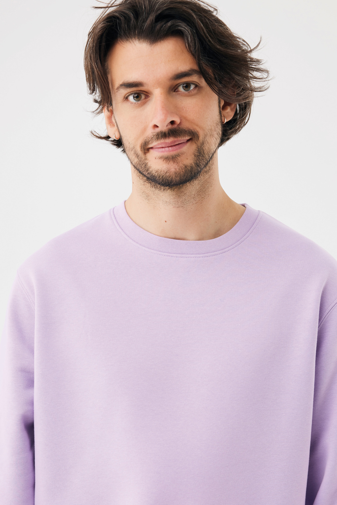 lavender Sudadera de cuello redondo de algodón reciclado Torla IQONIQ
