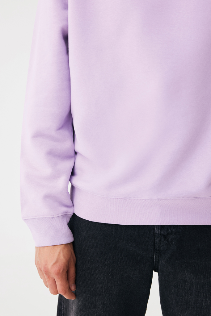 lavender Sudadera de cuello redondo de algodón reciclado Torla IQONIQ