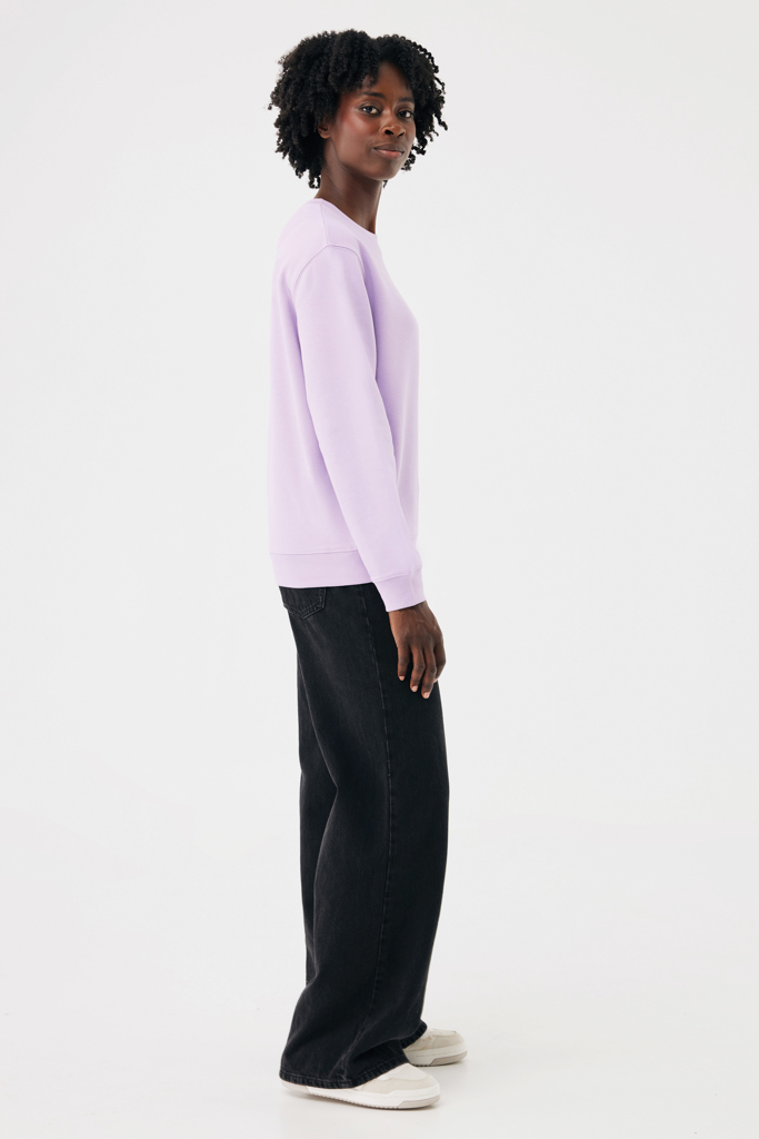 lavender Sudadera de cuello redondo de algodón reciclado Torla IQONIQ