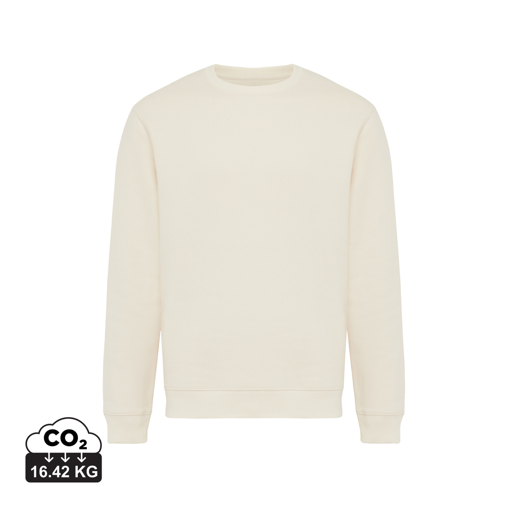 natural raw Sudadera de cuello redondo de algodón reciclado Torla IQONIQ