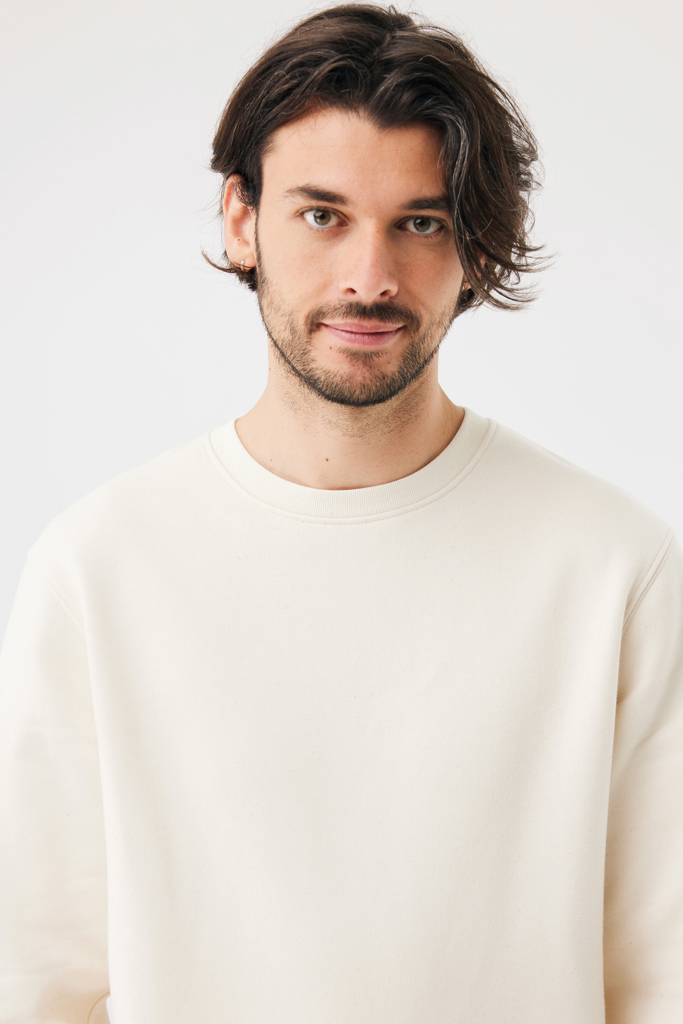 natural raw Sudadera de cuello redondo de algodón reciclado Torla IQONIQ