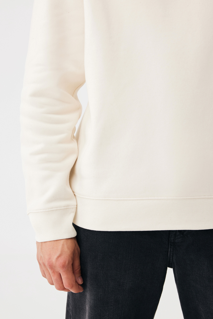 natural raw Sudadera de cuello redondo de algodón reciclado Torla IQONIQ