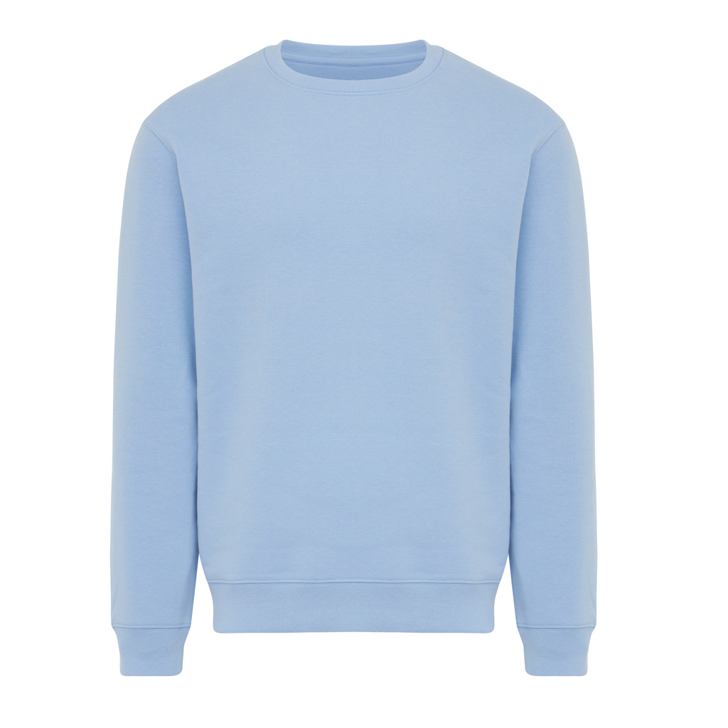 sky blue Sudadera de cuello redondo de algodón reciclado Torla IQONIQ