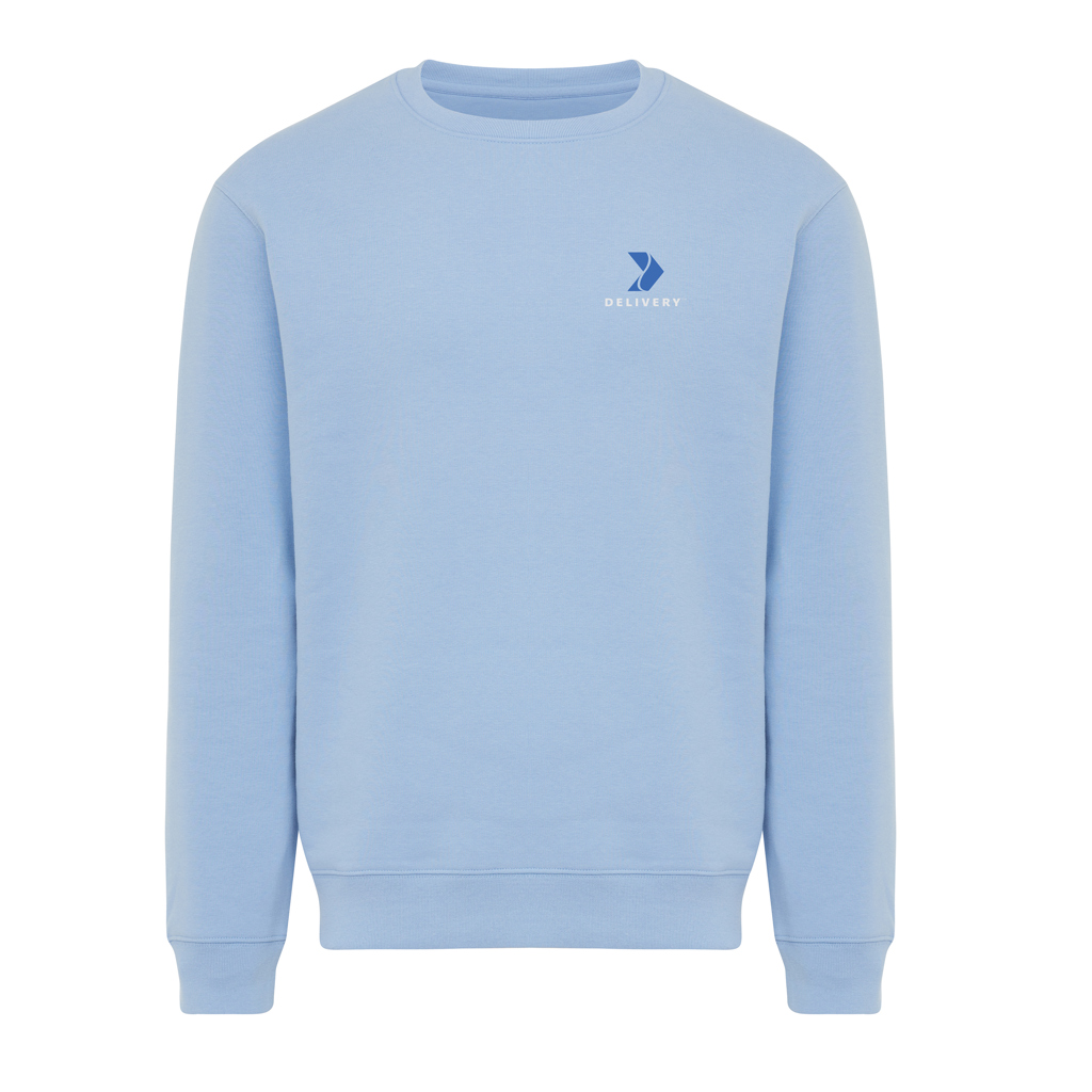 sky blue Sudadera de cuello redondo de algodón reciclado Torla IQONIQ