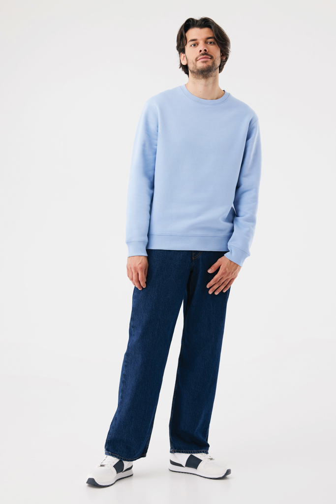 sky blue Sudadera de cuello redondo de algodón reciclado Torla IQONIQ