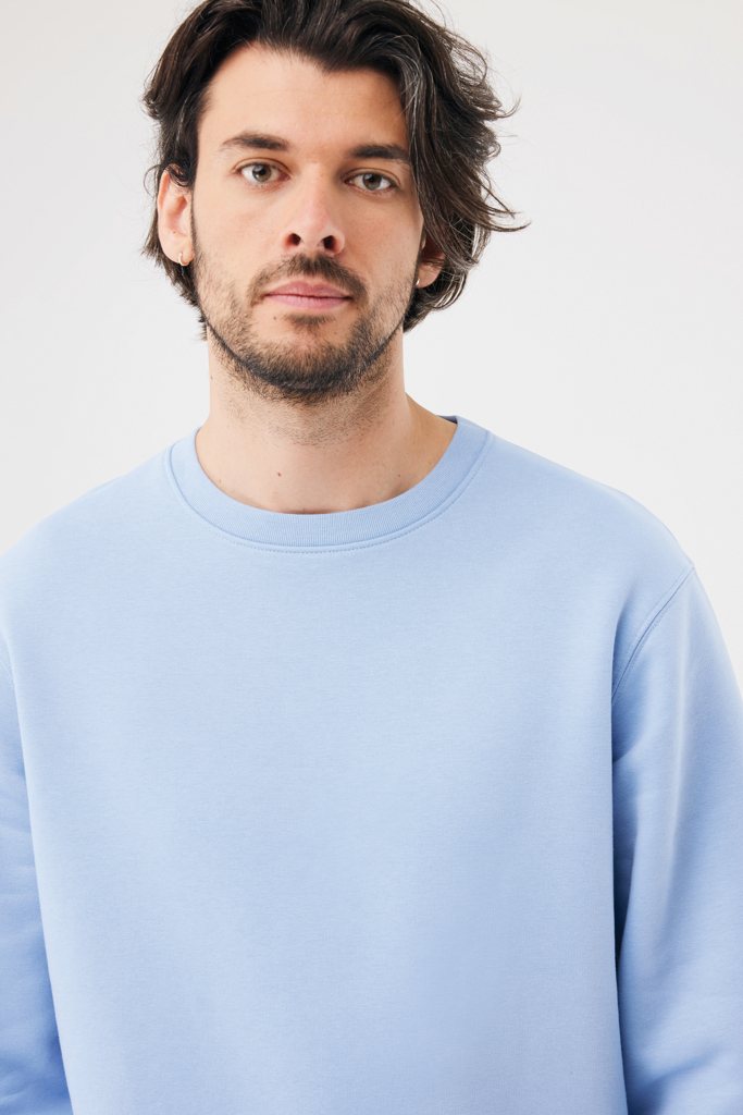 sky blue Sudadera de cuello redondo de algodón reciclado Torla IQONIQ