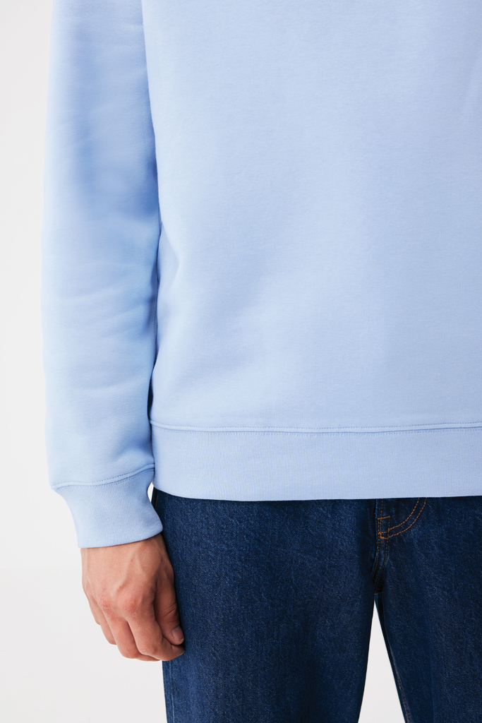 sky blue Sudadera de cuello redondo de algodón reciclado Torla IQONIQ