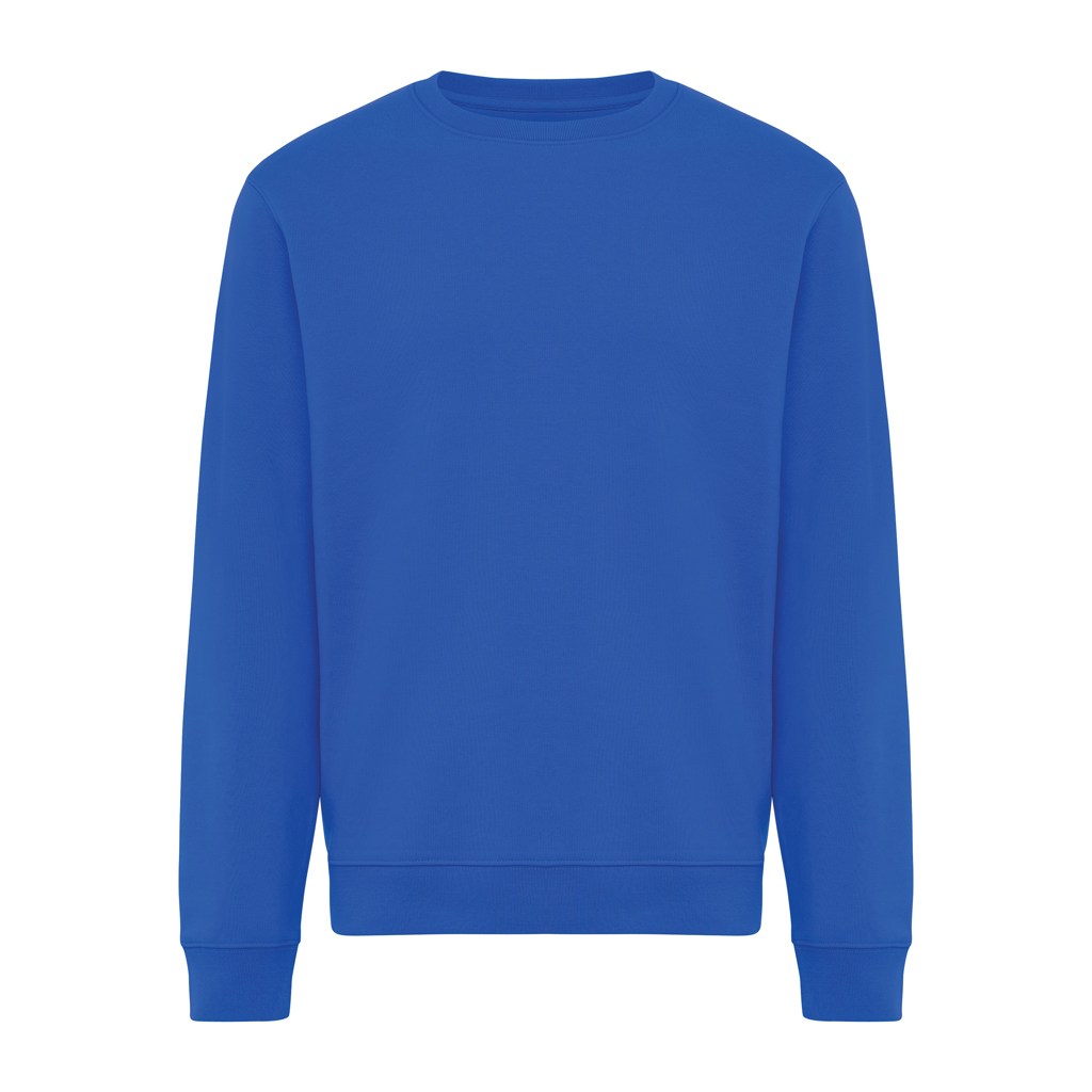 azul real Sudadera de cuello redondo de algodón reciclado Torla IQONIQ