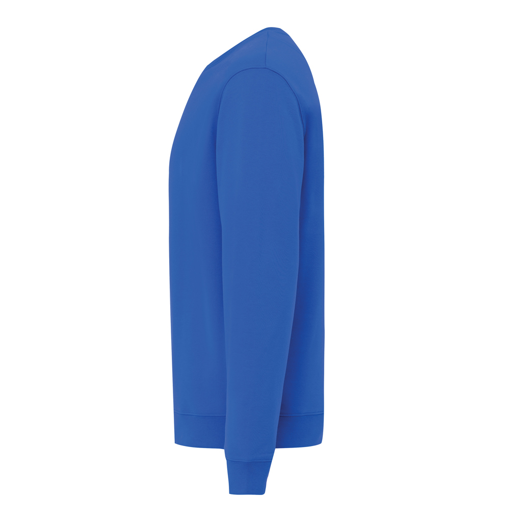 azul real Sudadera de cuello redondo de algodón reciclado Torla IQONIQ