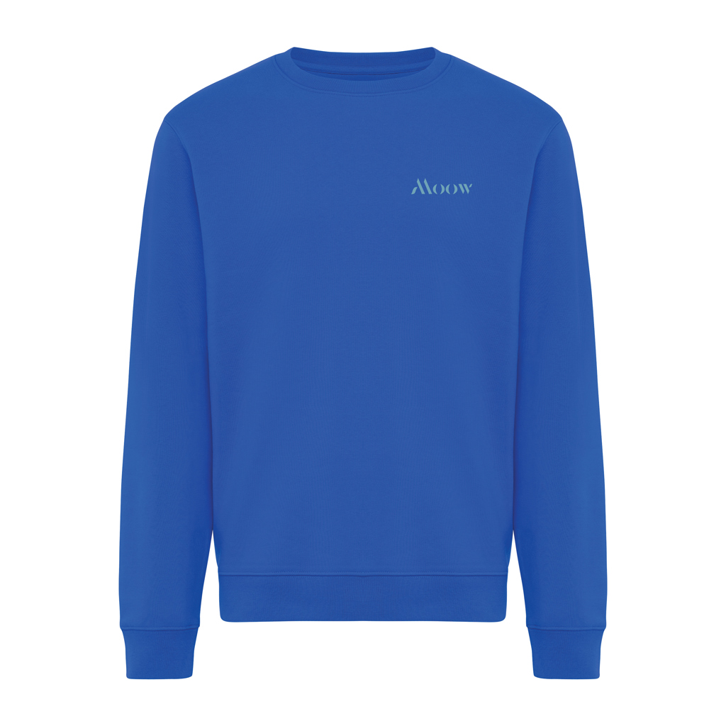 azul real Sudadera de cuello redondo de algodón reciclado Torla IQONIQ