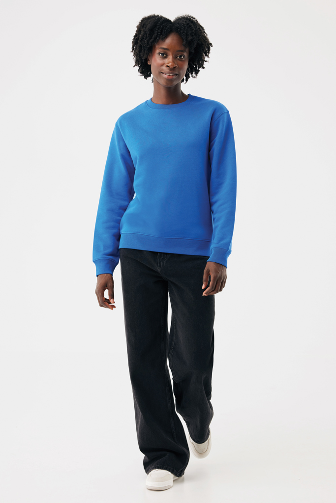azul real Sudadera de cuello redondo de algodón reciclado Torla IQONIQ