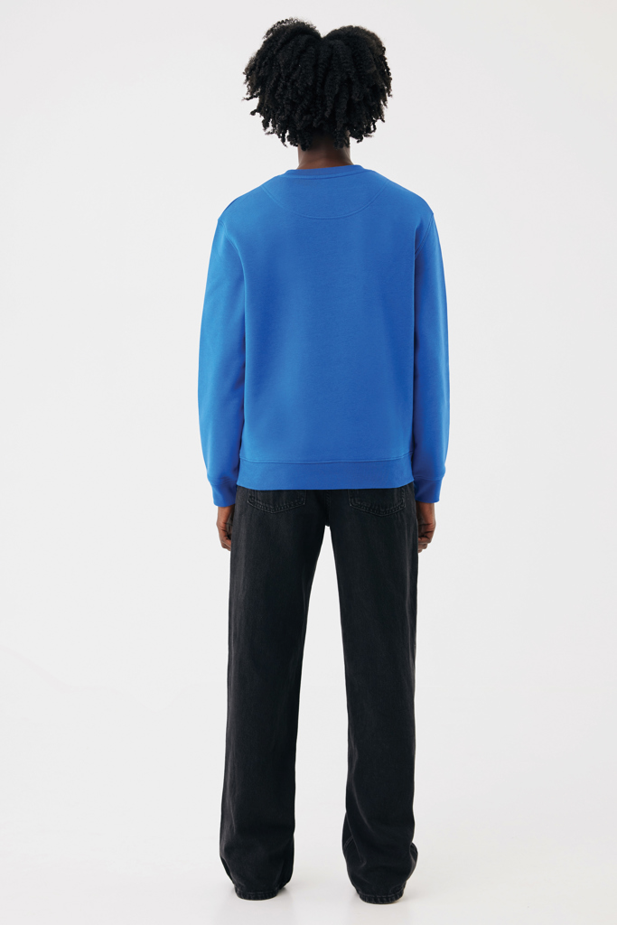 azul real Sudadera de cuello redondo de algodón reciclado Torla IQONIQ
