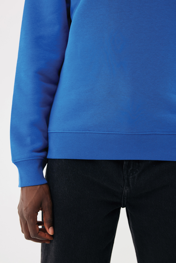 azul real Sudadera de cuello redondo de algodón reciclado Torla IQONIQ
