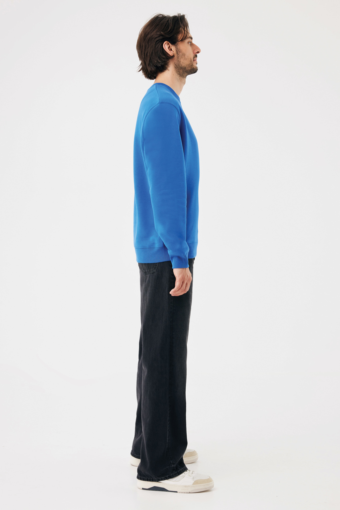 azul real Sudadera de cuello redondo de algodón reciclado Torla IQONIQ