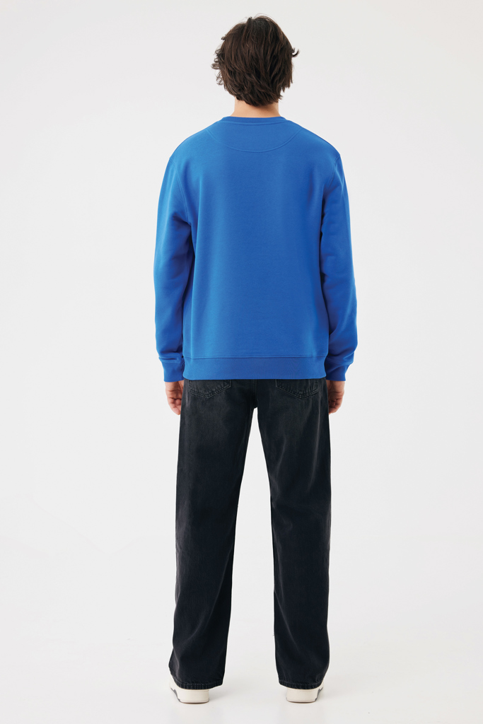 azul real Sudadera de cuello redondo de algodón reciclado Torla IQONIQ