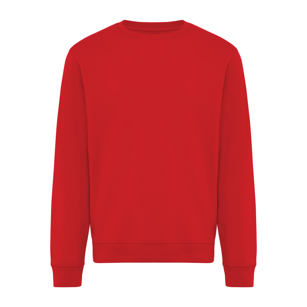 rojo Sudadera de cuello redondo de algodón reciclado Torla IQONIQ