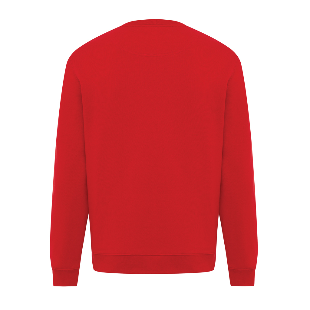 rojo Sudadera de cuello redondo de algodón reciclado Torla IQONIQ
