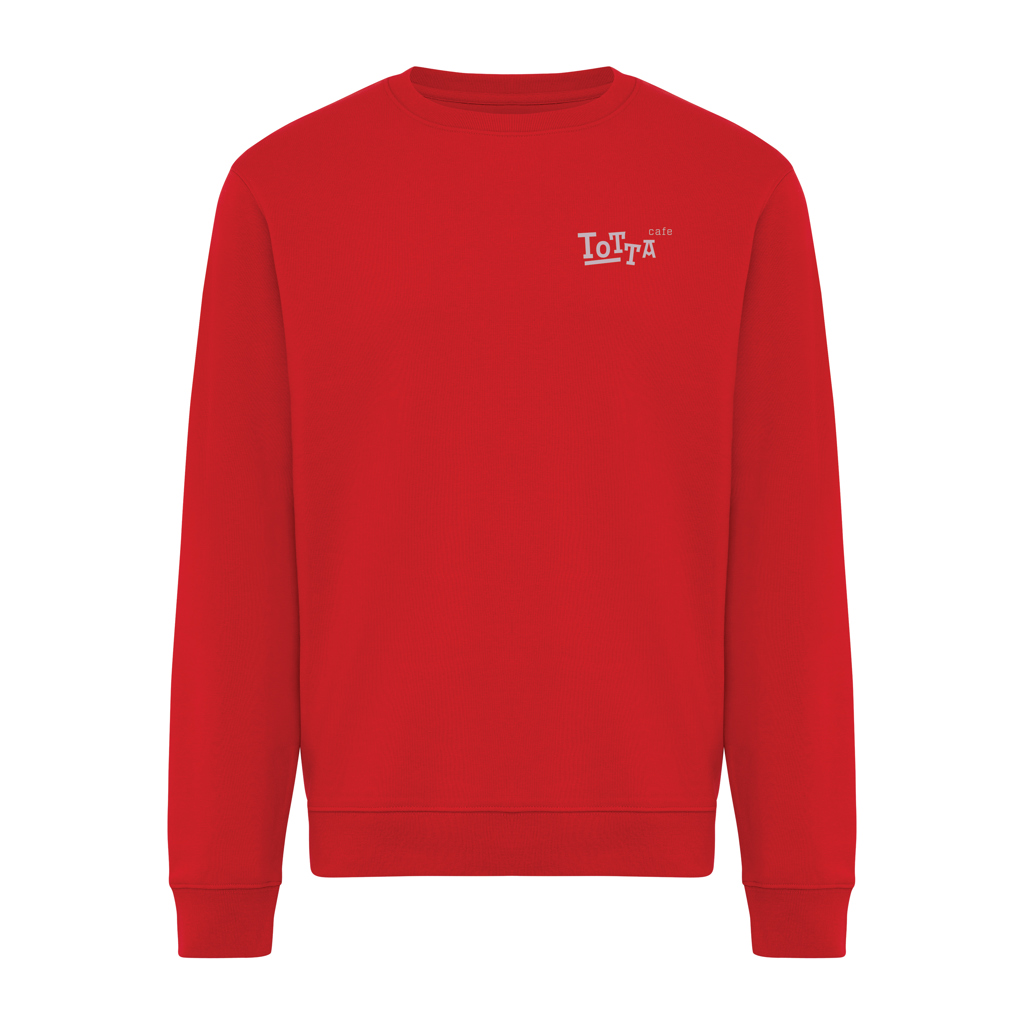 rojo Sudadera de cuello redondo de algodón reciclado Torla IQONIQ