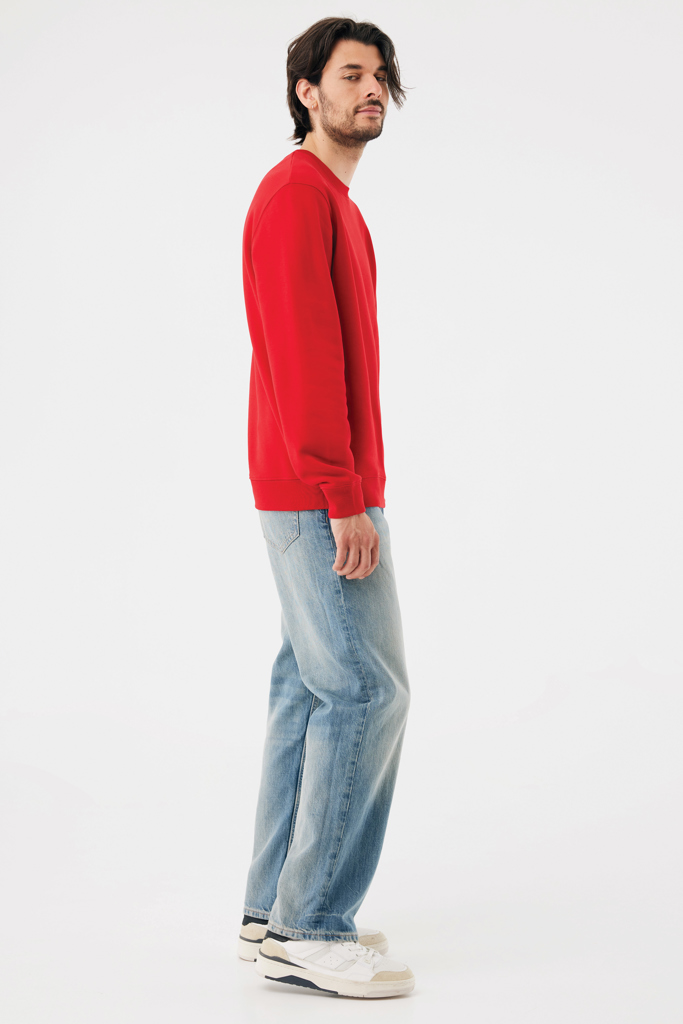 rojo Sudadera de cuello redondo de algodón reciclado Torla IQONIQ