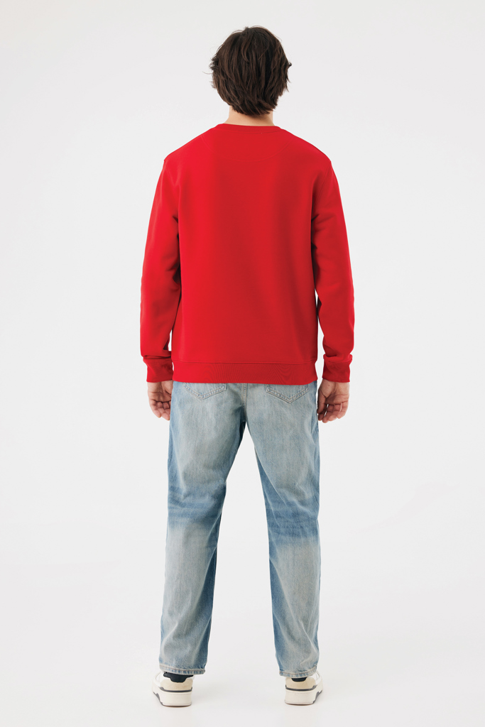 rojo Sudadera de cuello redondo de algodón reciclado Torla IQONIQ