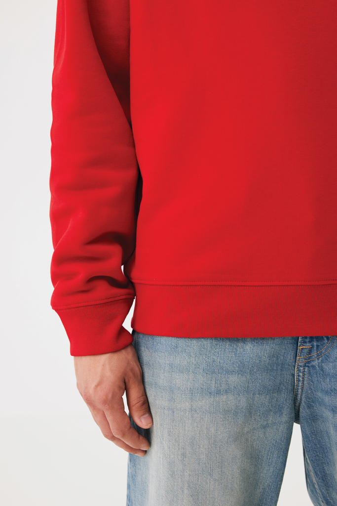 rojo Sudadera de cuello redondo de algodón reciclado Torla IQONIQ