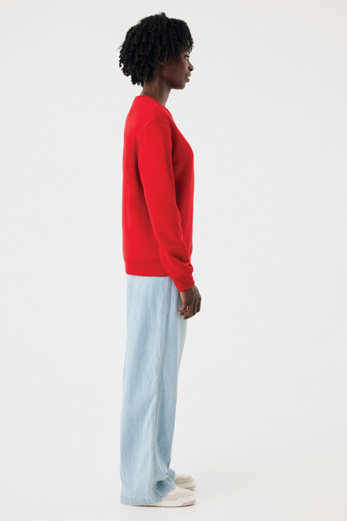 rojo Sudadera de cuello redondo de algodón reciclado Torla IQONIQ