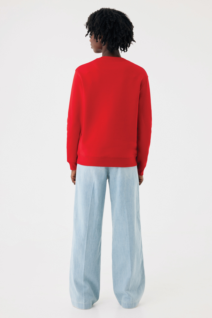 rojo Sudadera de cuello redondo de algodón reciclado Torla IQONIQ