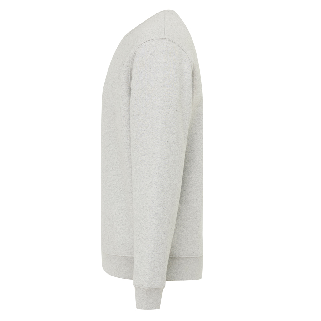 light heather grey Sudadera de cuello redondo de algodón reciclado Torla IQONIQ