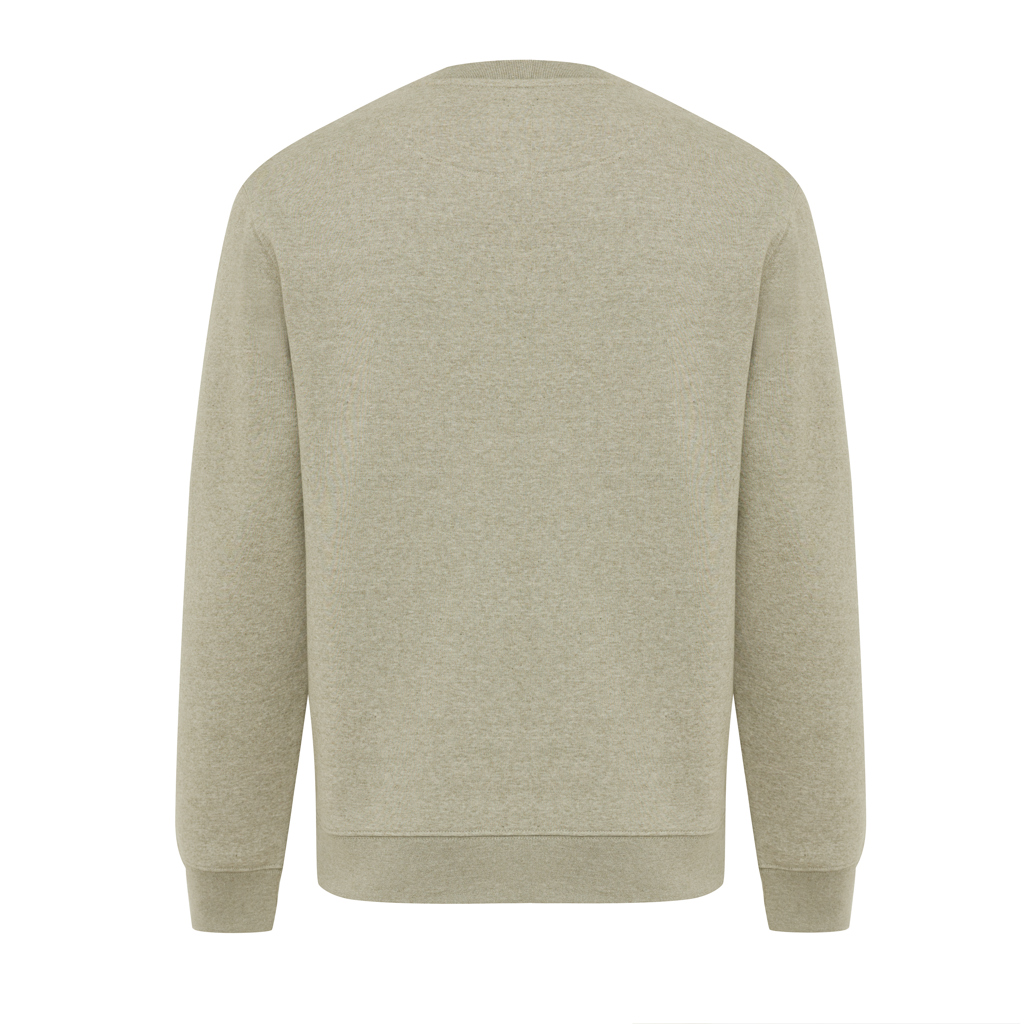 light heather green Sudadera de cuello redondo de algodón reciclado Torla IQONIQ
