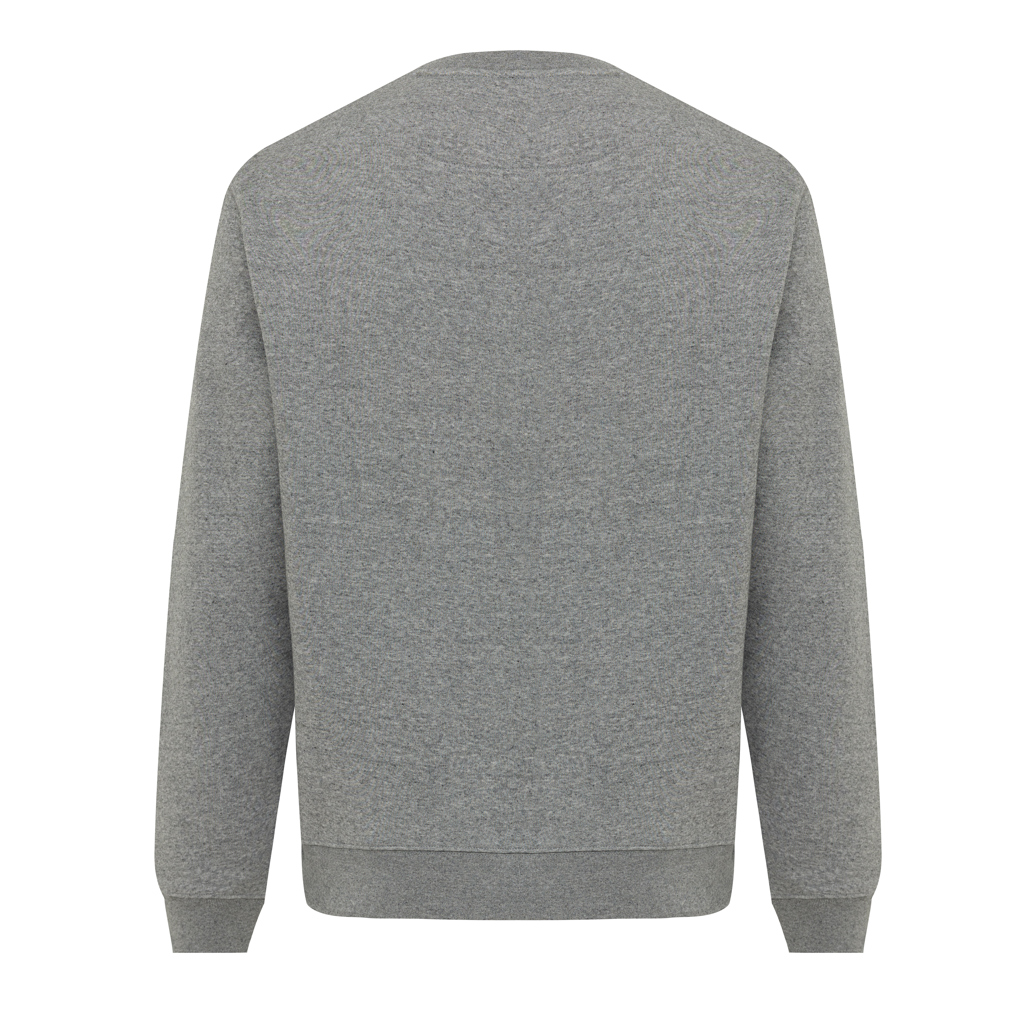 light heather anthracite Sudadera de cuello redondo de algodón reciclado Torla IQONIQ