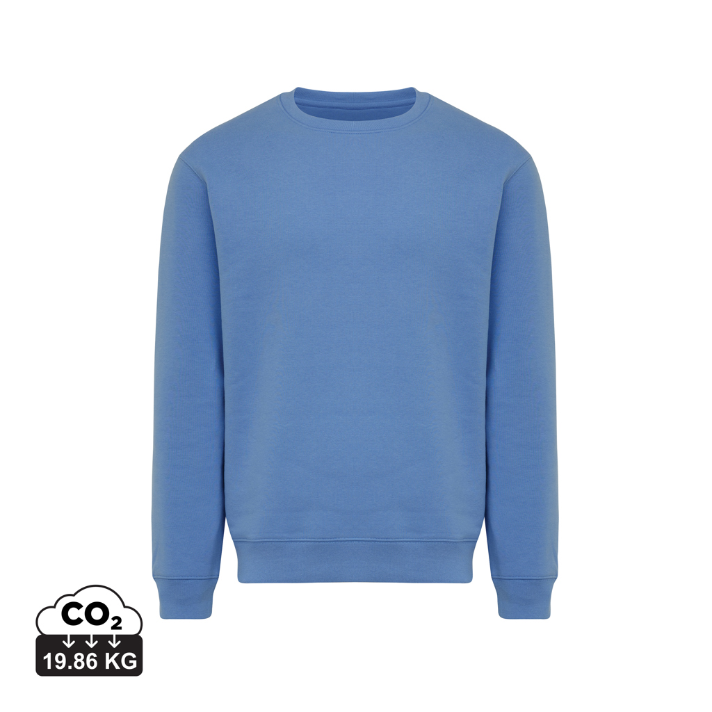 moon blue Sudadera de cuello redondo de algodón reciclado Torla IQONIQ