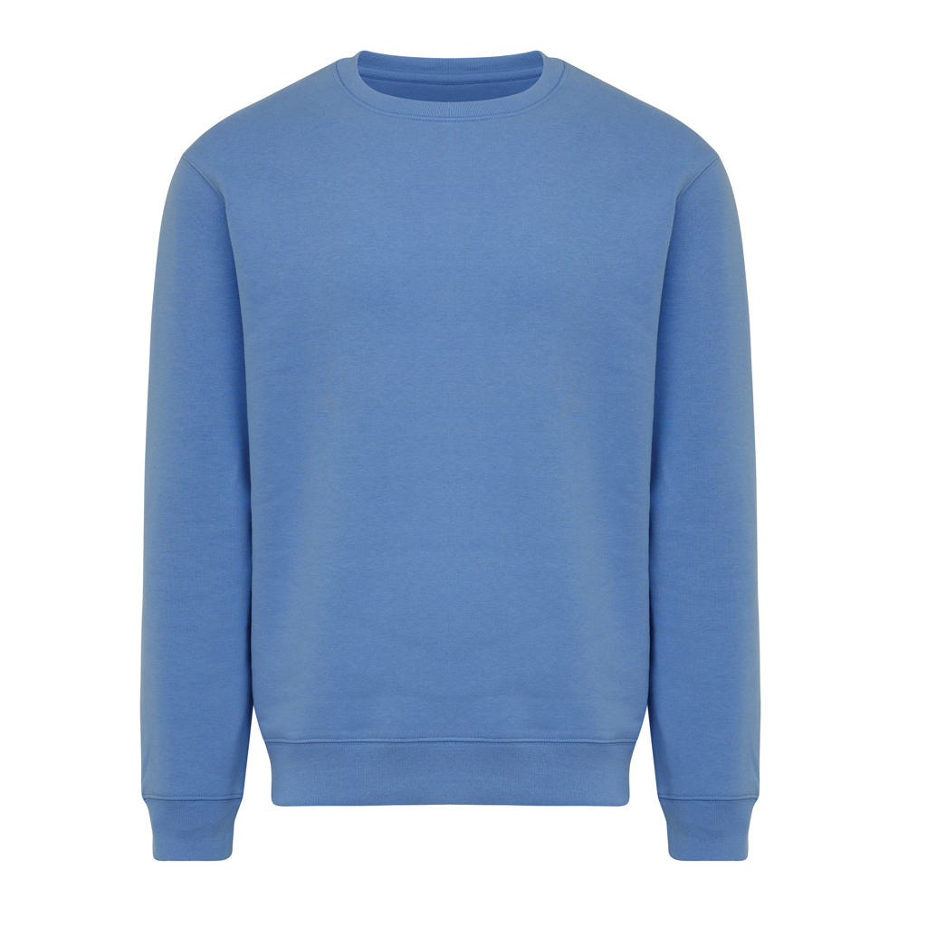 moon blue Sudadera de cuello redondo de algodón reciclado Torla IQONIQ