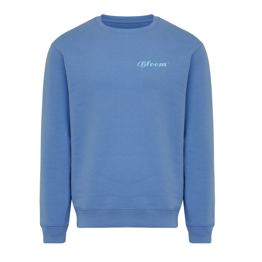 moon blue Sudadera de cuello redondo de algodón reciclado Torla IQONIQ
