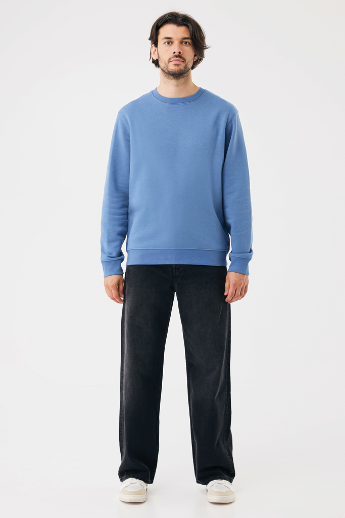 moon blue Sudadera de cuello redondo de algodón reciclado Torla IQONIQ