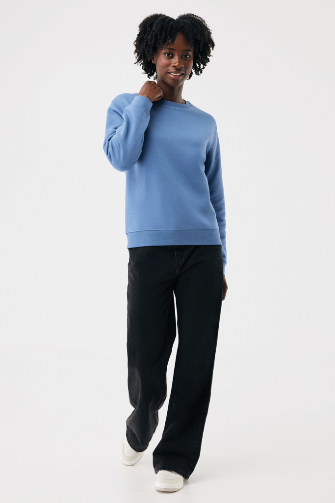 moon blue Sudadera de cuello redondo de algodón reciclado Torla IQONIQ