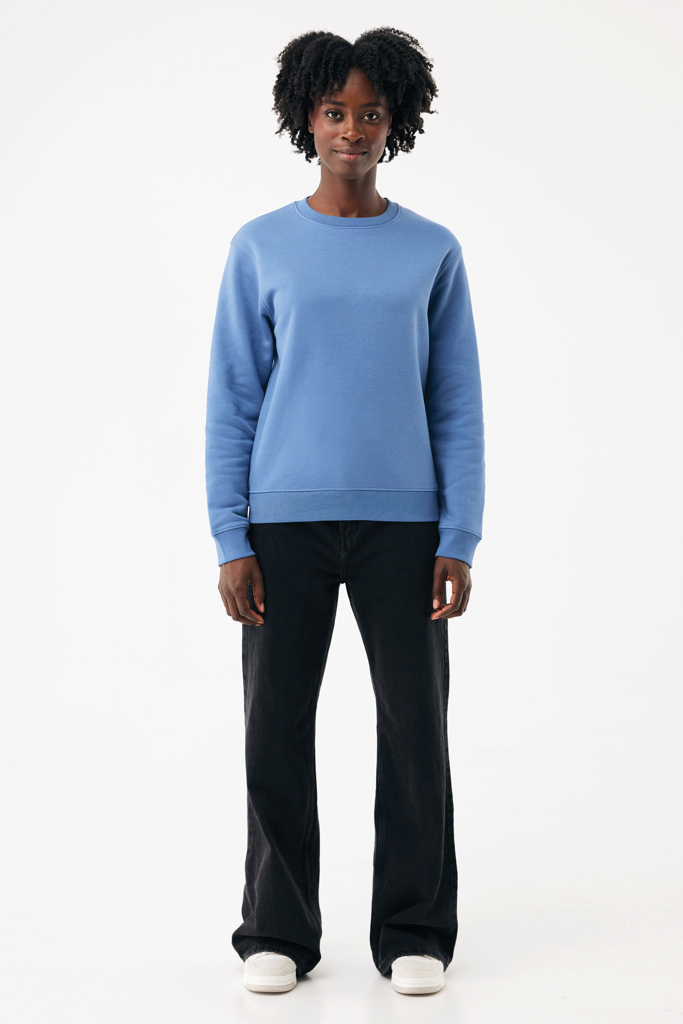 moon blue Sudadera de cuello redondo de algodón reciclado Torla IQONIQ
